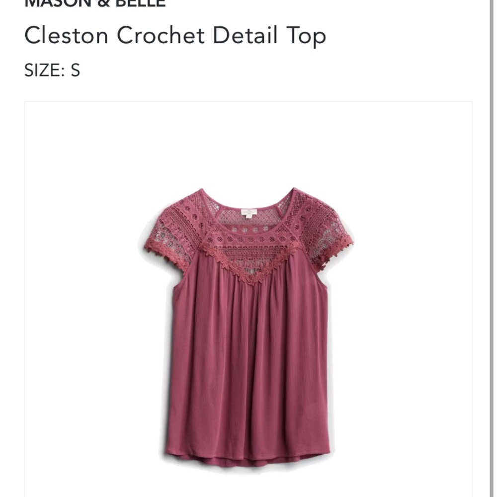 Mason & Bell Crochet Detail top- Small